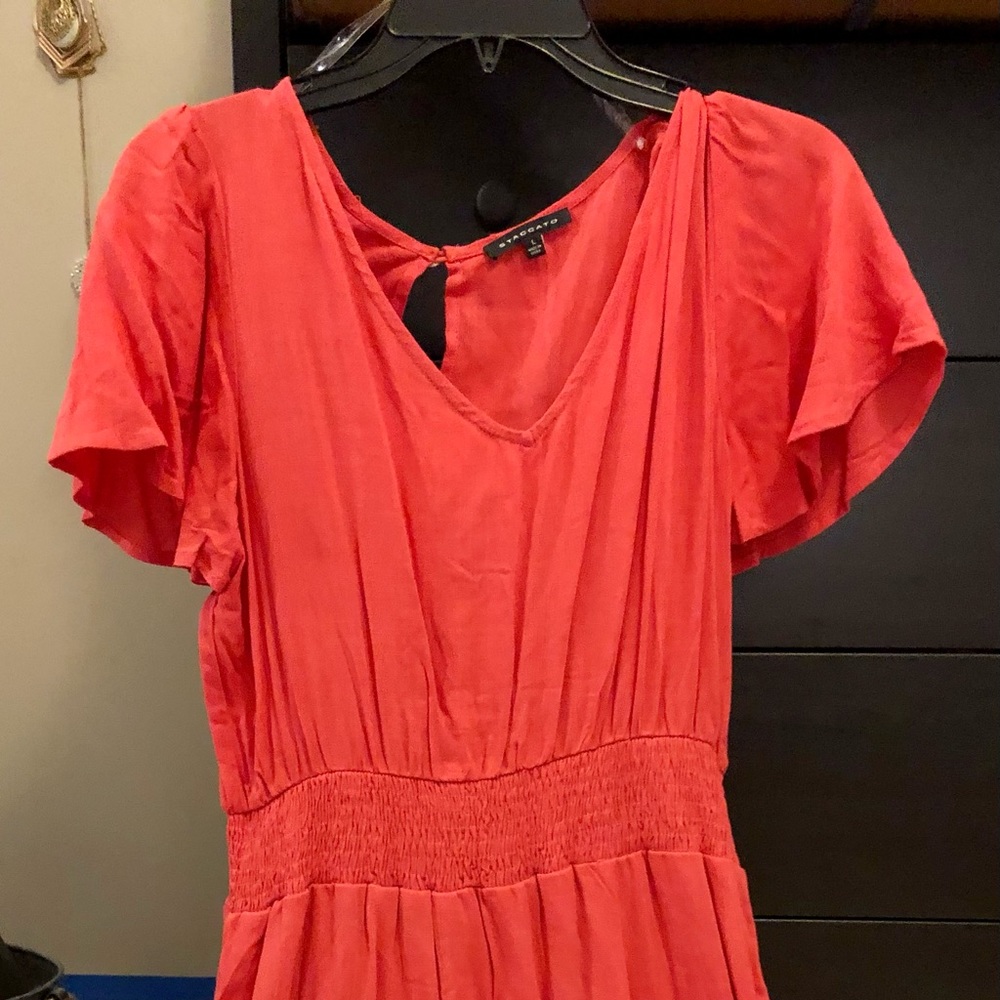 Lucy Avenue Coral Dress Large
